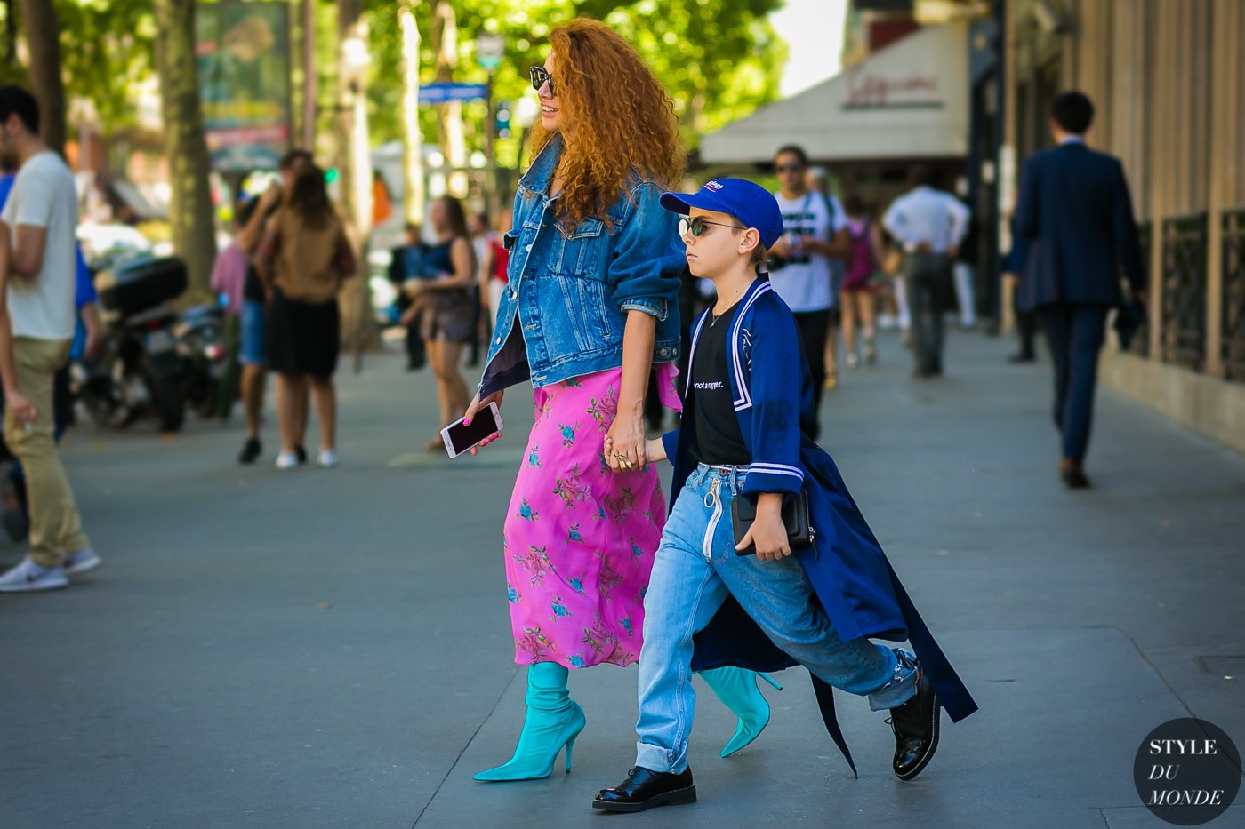 Natasha Zinko and her son after Elie Saab