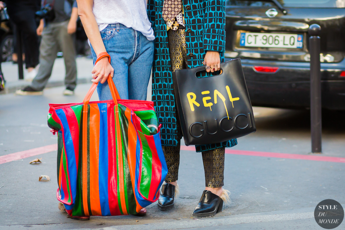 Balenciaga and Gucci bag