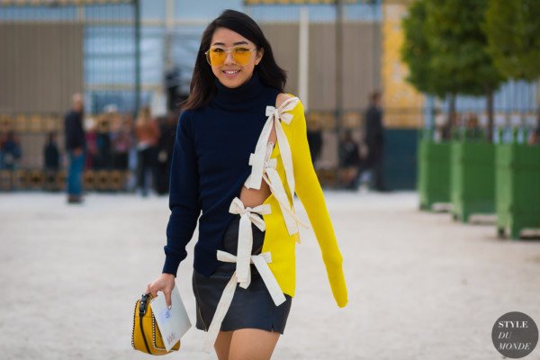 Yuwei Zhangzou at the Jacquemus fashion show