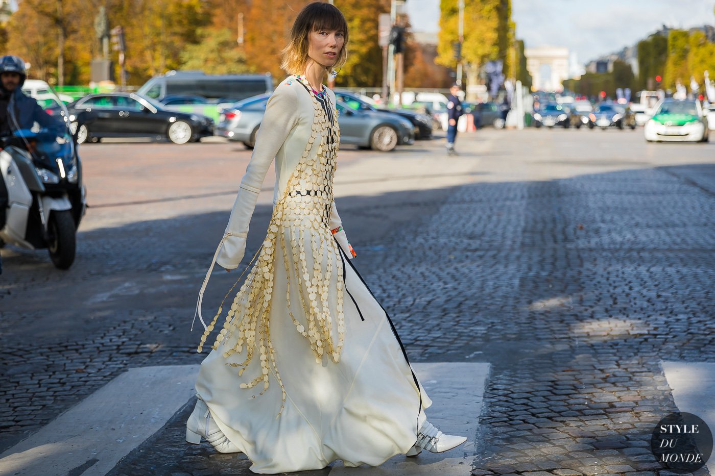 Anya Ziourova outside the shows