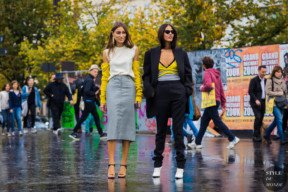Giorgia Tordini and Gilda Ambrosio by STYLEDUMONDE Street Style Fashion Photography