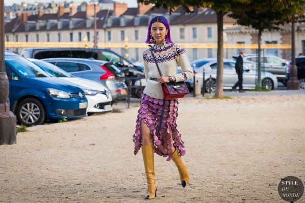 Irene Kim heading to the Loewe SS18 show