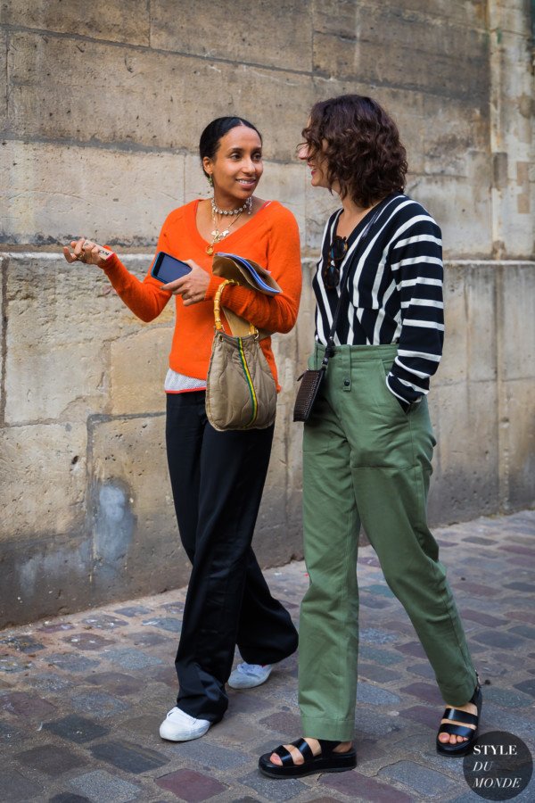 Chioma Nnadi and Nicole Phelps heading to the Koche show