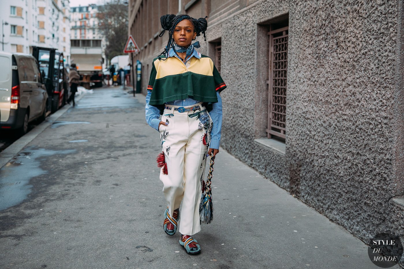 Selah Marley spotted at Carven FW18