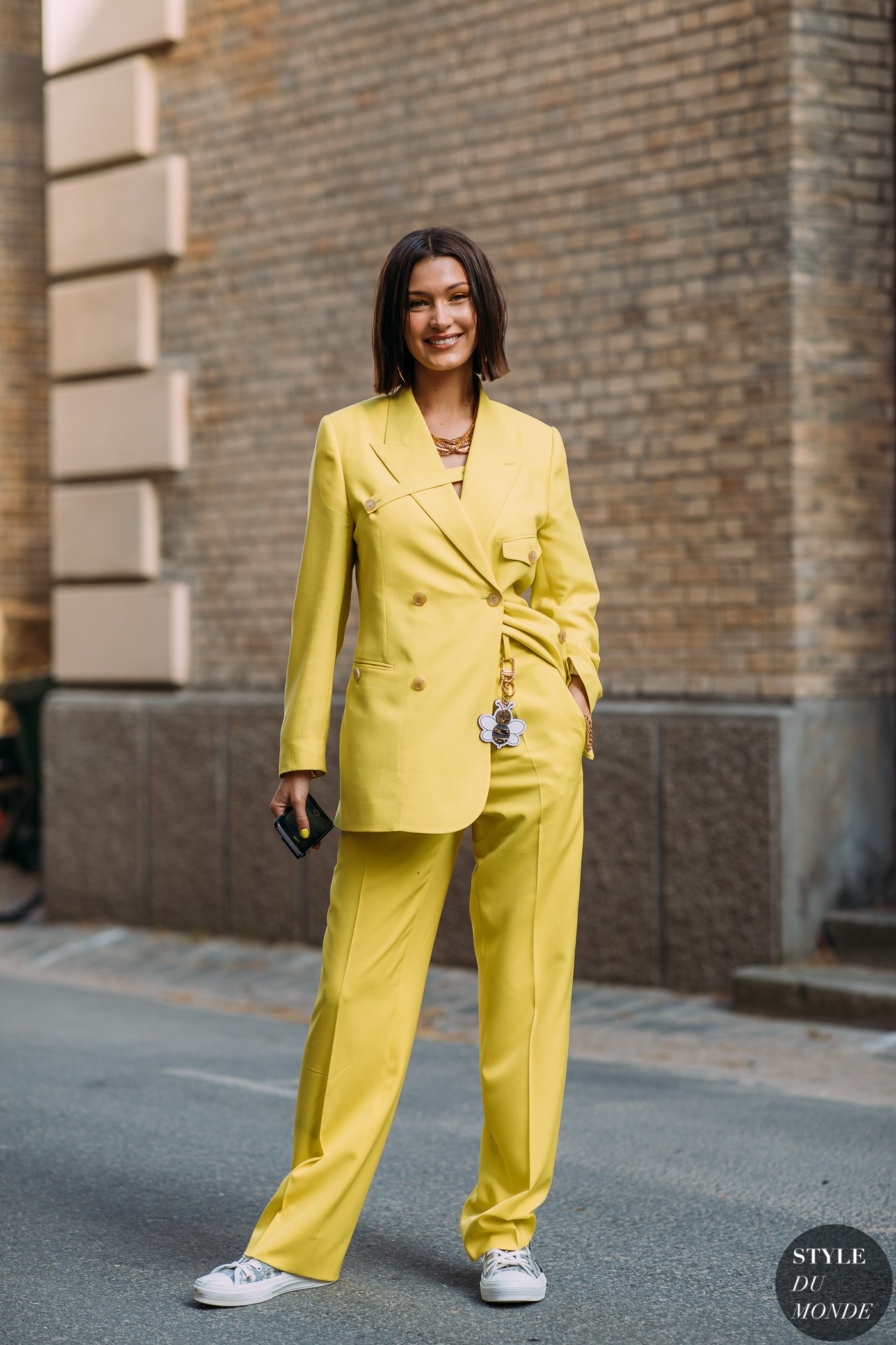 Bella Hadid after Dior Men SS19