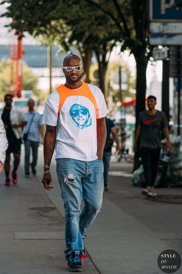 Virgil Abloh arriving at Alyx SS19