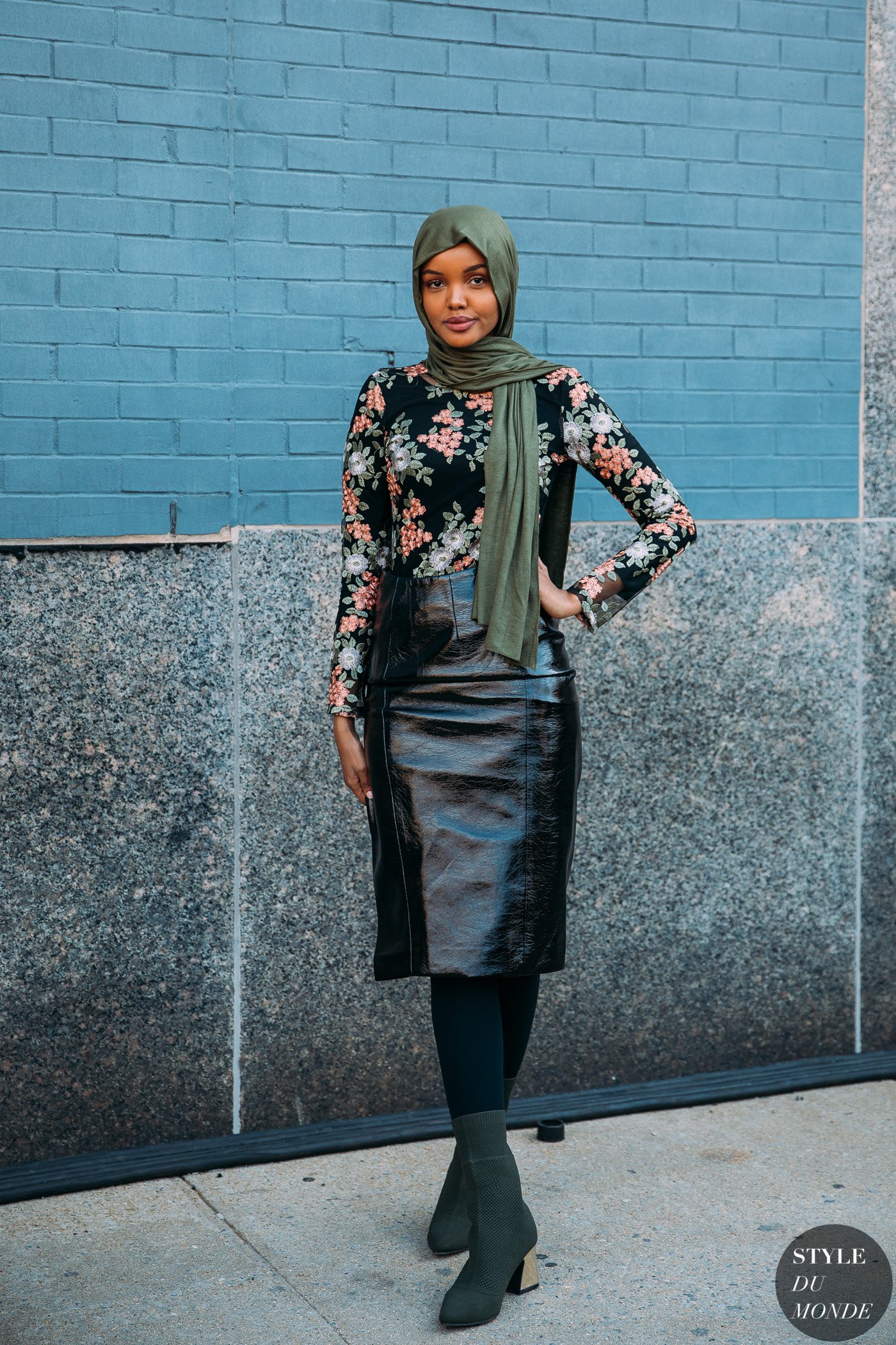 Halima Aden by STYLEDUMONDE Street Style Fashion Photography NY FW18 20180208_48A0632