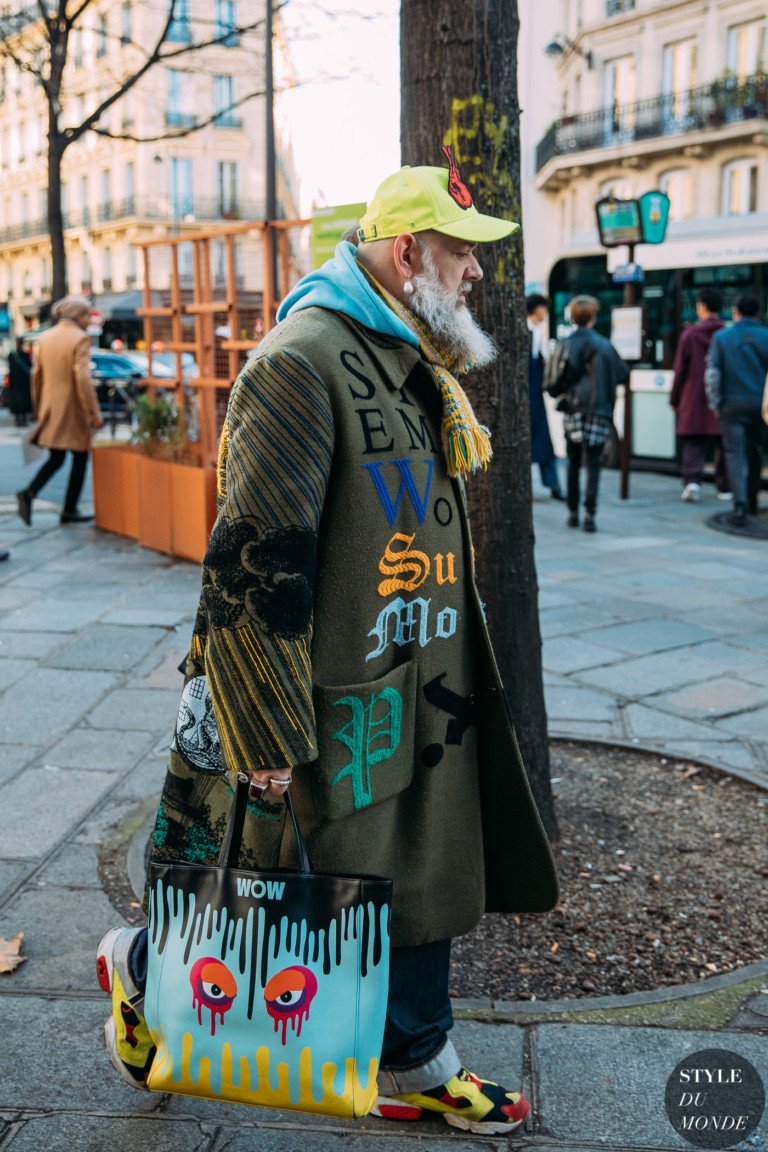 Paris Men’s Fashion Week Fall 2020 Street Style: Walter Van Beirendonck