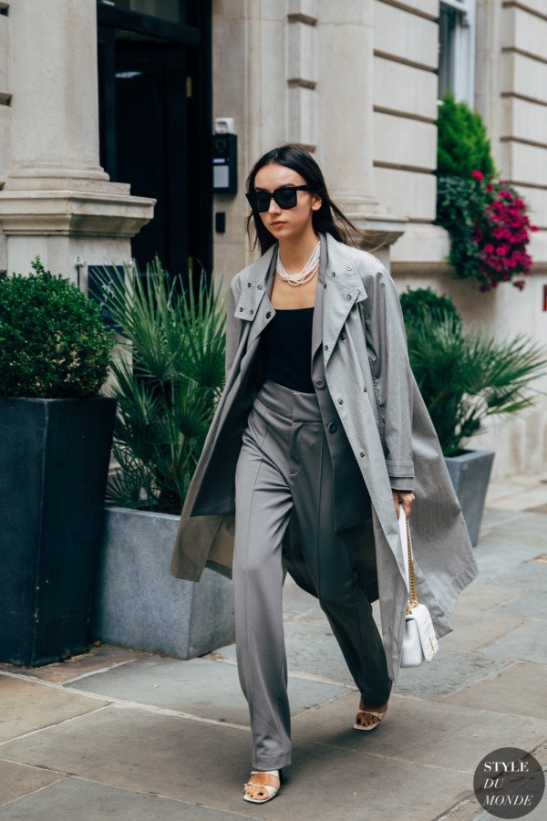 Grey Suit Style Du Monde Street Style Street Fashion Photos