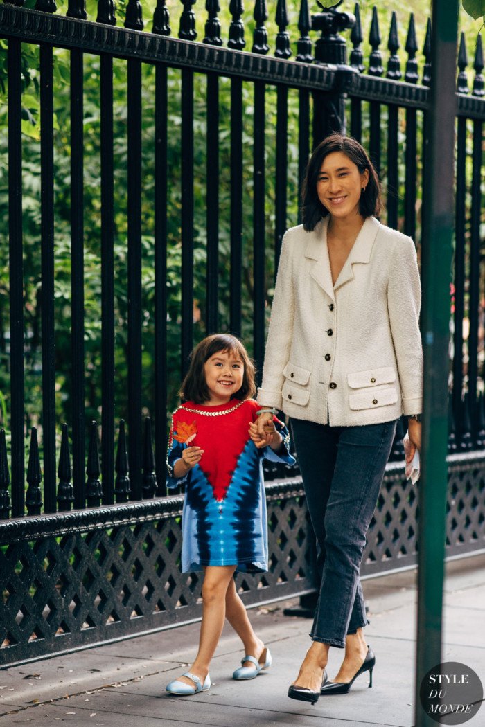 New York Ss Street Style Eva Chen And Her Daughter Ren Mimicnews