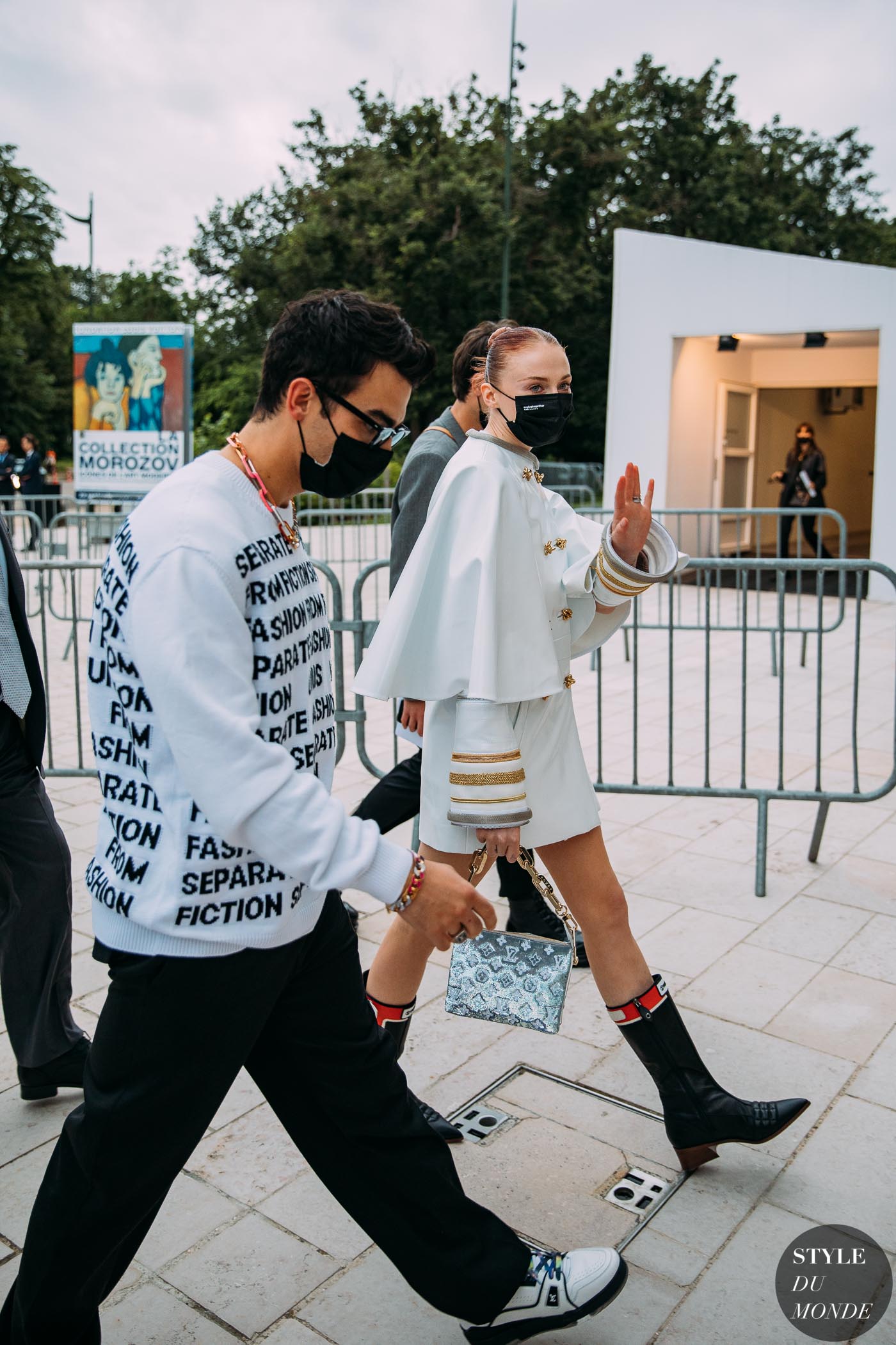 Haute Couture Fall 2021 Street Style: Sophie Turner and Joe Jonas